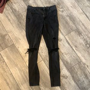 blank high rise skinny jeans